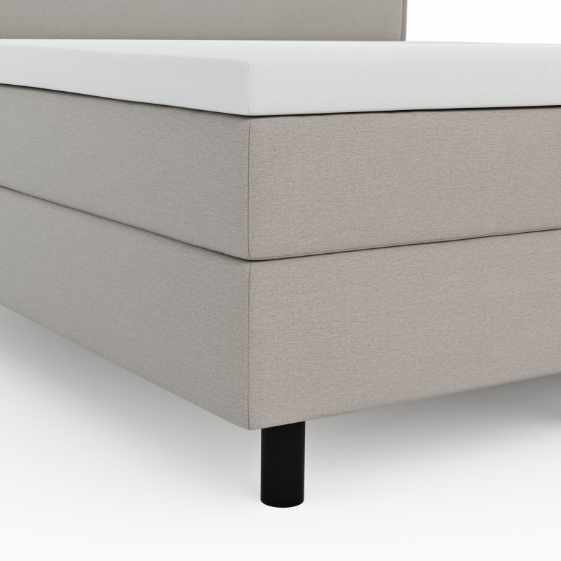 Boxspringbett Valencia - Liegefläche ca. 160x200 cm, Stoff, Mauve