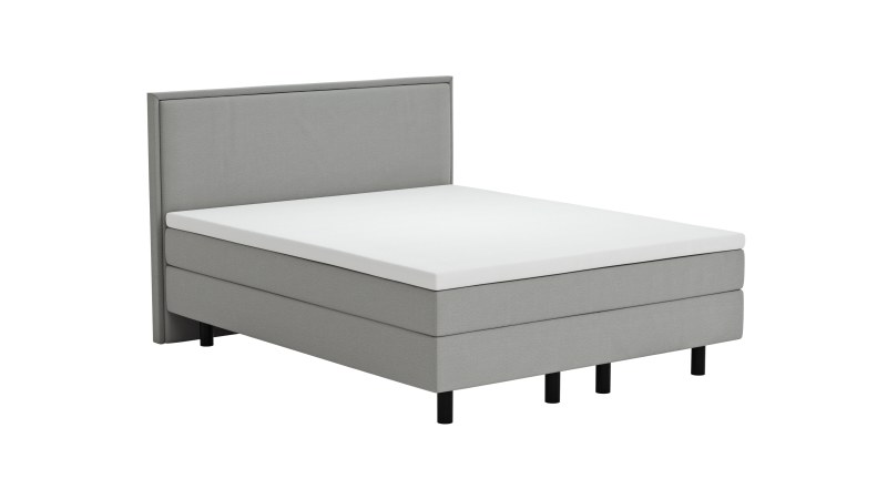 Boxspringbett Valencia - Liegefläche ca. 160x200 cm, Stoff, Zink