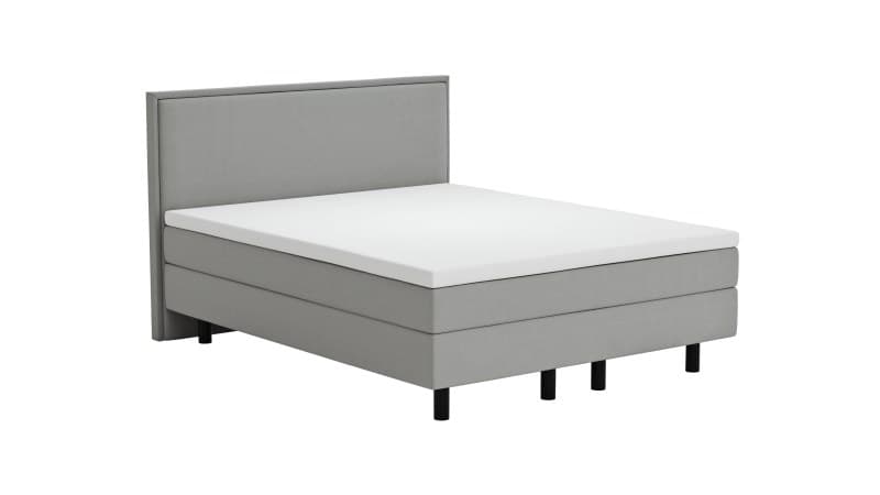 Boxspringbett Valencia - Liegefläche ca. 160x200 cm, Stoff, Zink