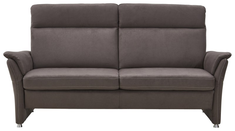 Sofa Arima H - 2-Sitzer inkl. Relaxfunktion (motorisch), Stoff, Dunkelbraun