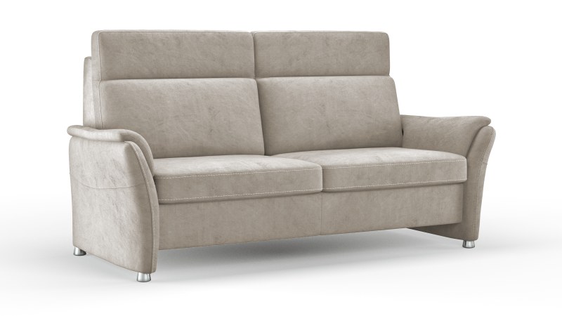 Sofa Arima H - 2,5-Sitzer, Stoff, Beige