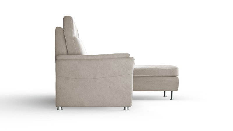 Sofa Arima H - 2-Sitzer mit Longchair rechts, Stoff, Beige