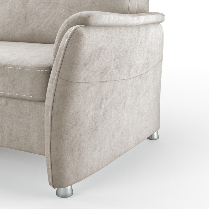 Sofa Arima H - Longchair links mit 2-Sitzer, Stoff, Beige