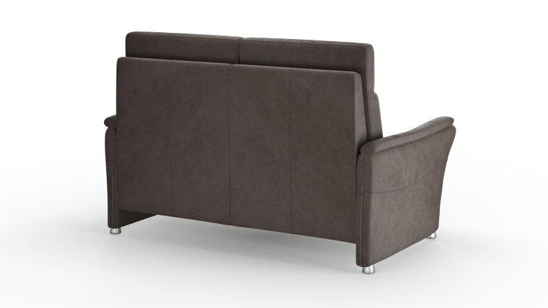 Sofa Arima H - 2-Sitzer, Stoff, Dunkelbraun
