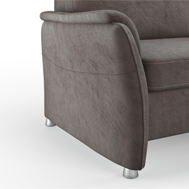 Sofa Arima H - 2-Sitzer, Stoff, Dunkelbraun