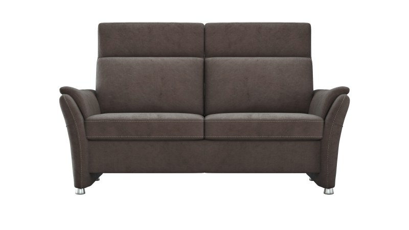 Sofa Arima H - 2-Sitzer, Stoff, Dunkelbraun