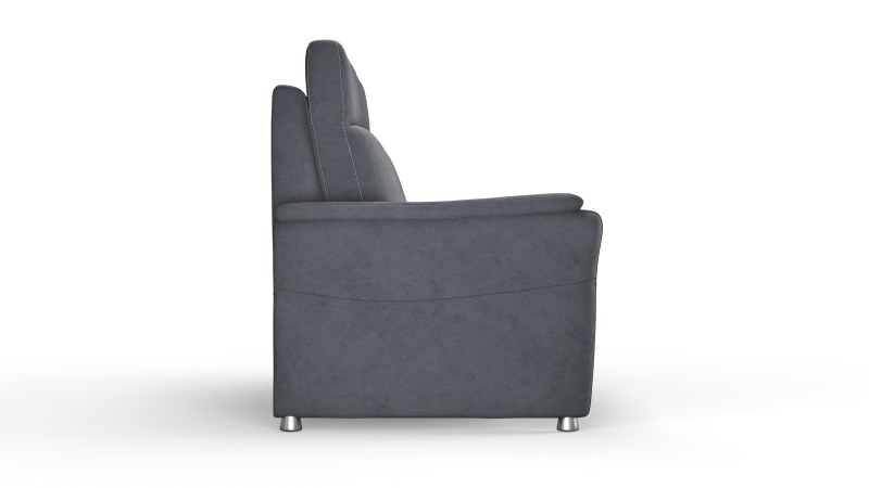 Sofa Arima H - 2-Sitzer, Stoff, Steingrau