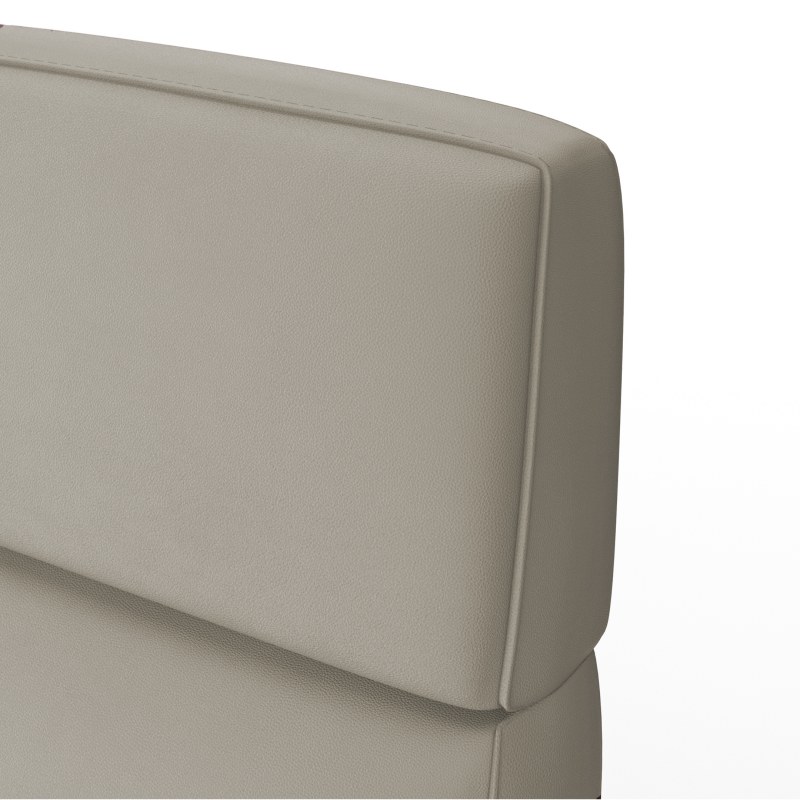 Relaxsessel Arima H - Relaxfunktion (motorisch) und Kopfteil verstellbar, Leder, Taupe