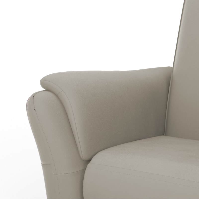 Relaxsessel Arima H - Kopf-/Fußteil/Rückenlehne verstellbar, Leder, Taupe