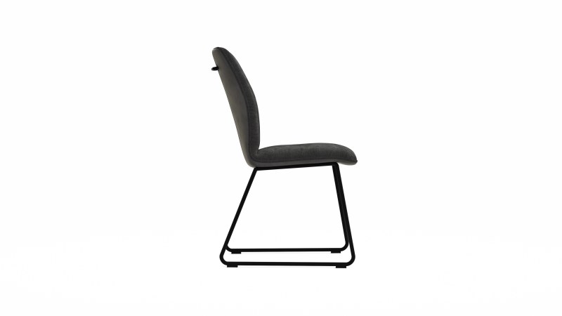 Stuhl Dinner - Stoff, Anthrazit