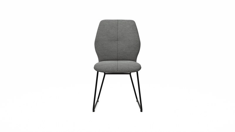 Stuhl Dinner - Stoff, Grau