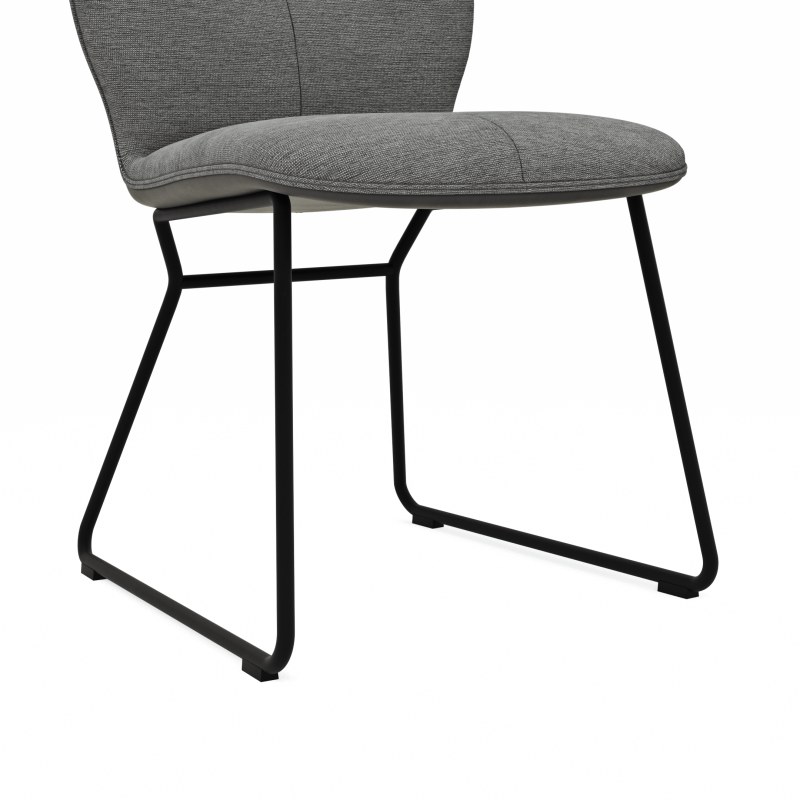 Stuhl Dinner - Stoff, Grau
