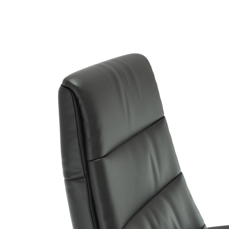 Relaxsessel Rafael - inkl. Relaxfunktion (motorisch), Leder, Schwarz