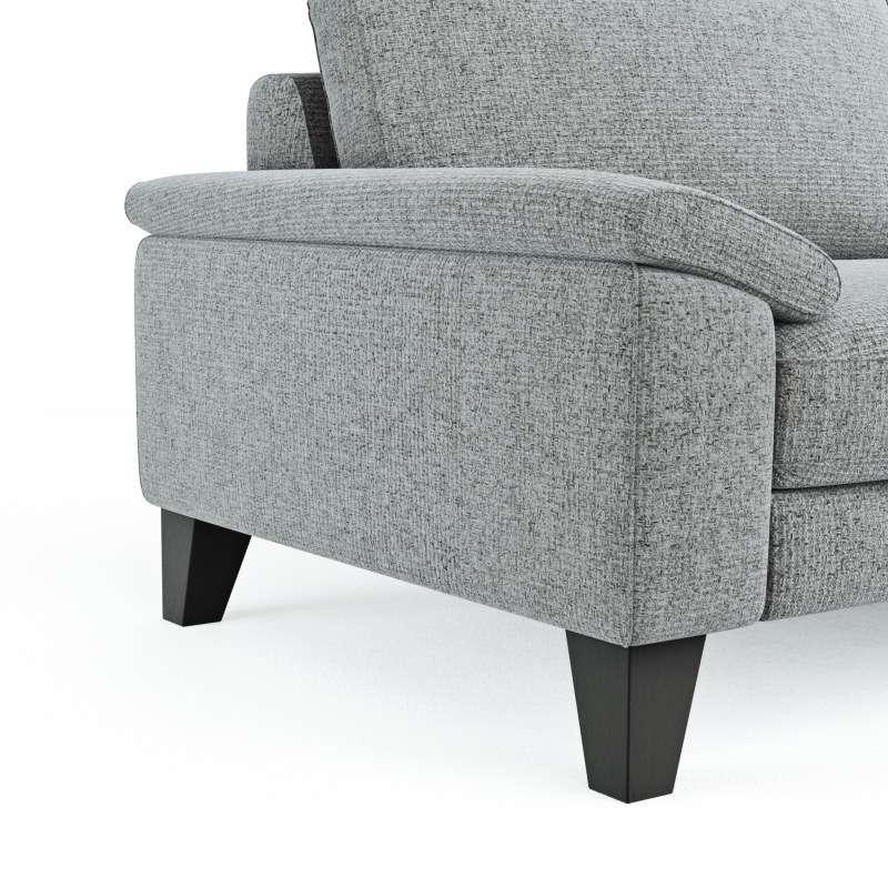 Sofa Oviedo - 2-Sitzer, keine Funktionen, Flachgewebe, Hellgrau
