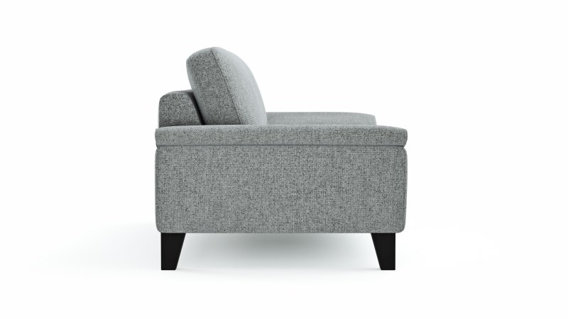 Sofa Oviedo - 2-Sitzer, keine Funktionen, Flachgewebe, Hellgrau