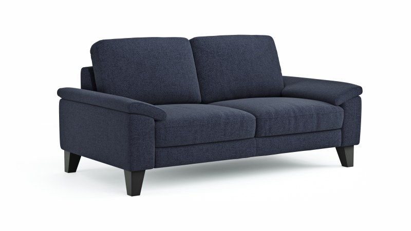 Sofa Oviedo - 2-Sitzer, Stoff, Dunkelblau