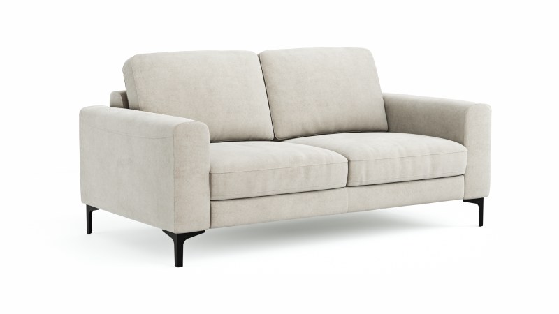 Sofa Oviedo - 2-Sitzer, Stoff, Natur