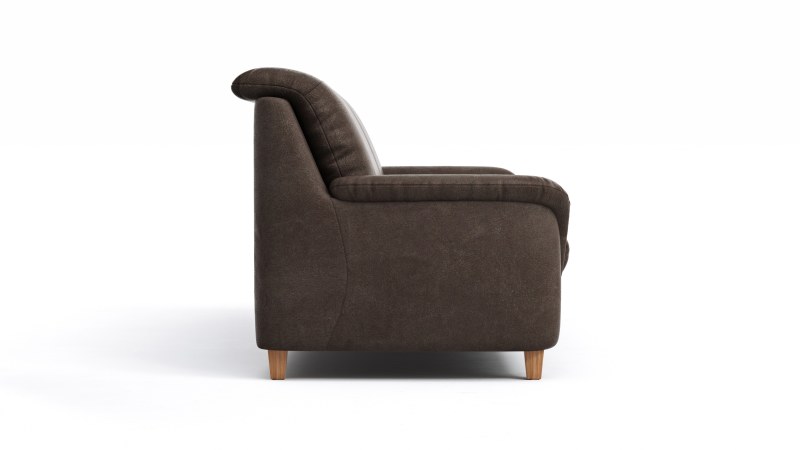 Sofa Cornella Classic - 3-Sitzer, Stoff, Mocca
