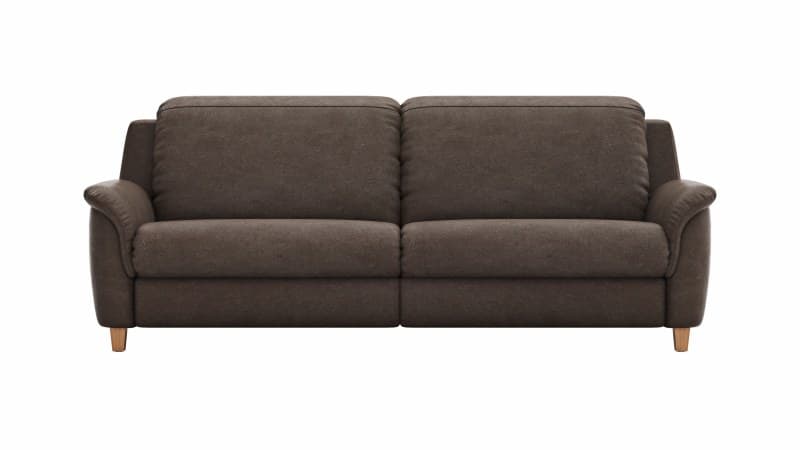 Sofa Cornella Classic - 3-Sitzer, Stoff, Mocca