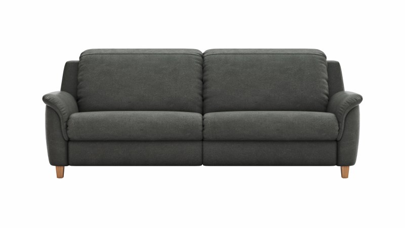 Sofa Cornella Classic - 3-Sitzer, Stoff, Anthrazit