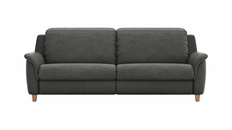 Sofa Cornella Classic - 3-Sitzer, Stoff, Anthrazit