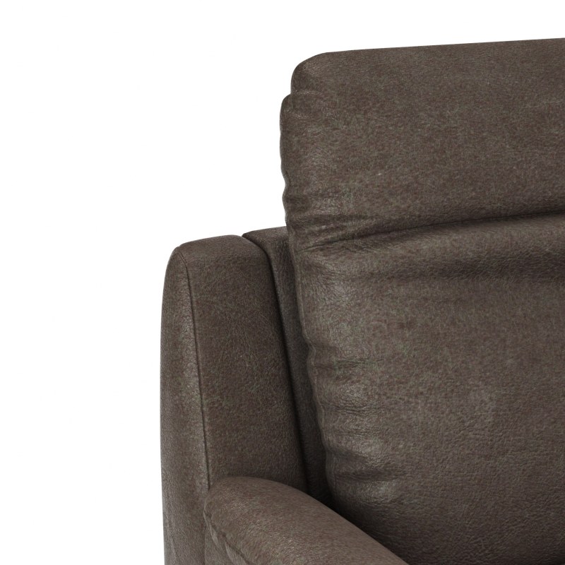 Sessel Cornella Classic - Kopfteil verstellbar, Stoff, Mocca