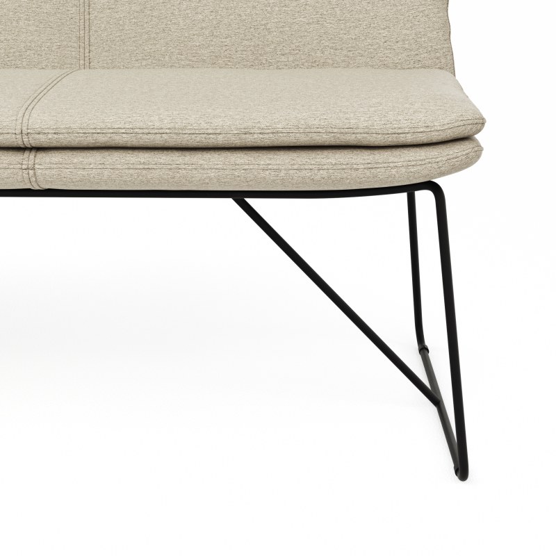 Polsterbank Macano - B ca. 180 cm, Stoff, Beige