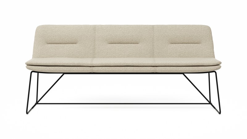 Polsterbank Macano - B ca. 200 cm, Stoff, Beige