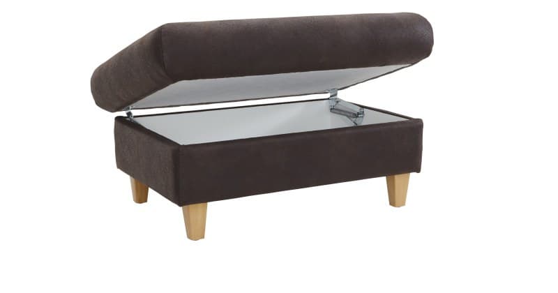 Hocker Cornella Classic - BL ca. 65x95cm, Stoff mocca