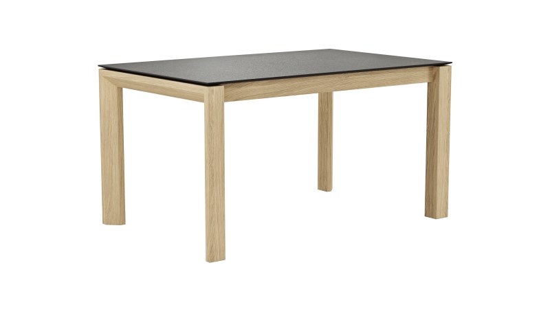 Esstisch 5000 - LB ca. 140x90 cm, Kunststoff, Schwarz