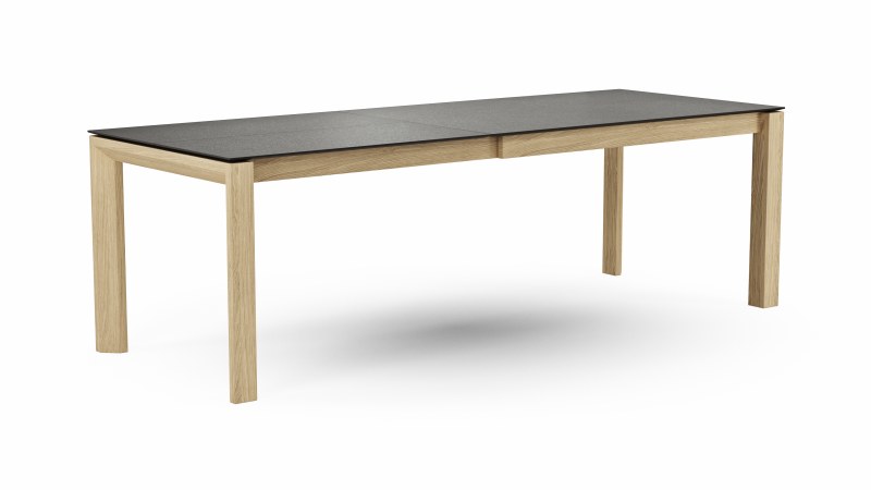 Esstisch 5000 - verlängerbar, LB ca. 140x90 cm, Kunststoff, Schwarz