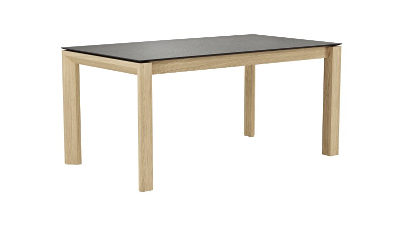 Esstisch 5000 - LB ca. 160x90 cm, Kunststoff, Schwarz