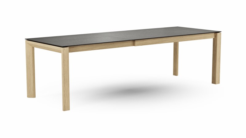 Esstisch 5000 - verlängerbar, LB ca. 160x90 cm, Kunststoff, Schwarz