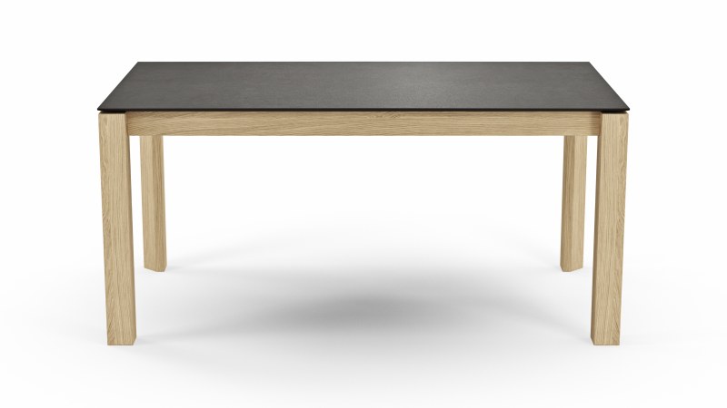 Esstisch 5000 - verlängerbar, LB ca. 160x90 cm, Kunststoff, Schwarz
