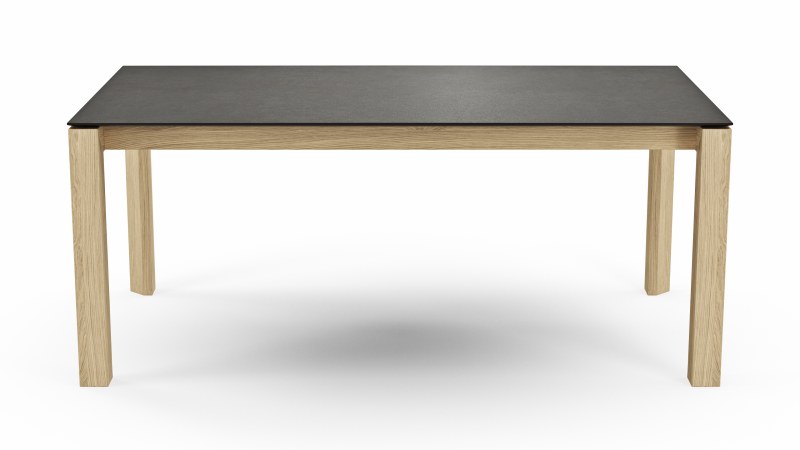 Esstisch 5000 - verlängerbar, LB ca. 180x100 cm, Kunststoff, Schwarz