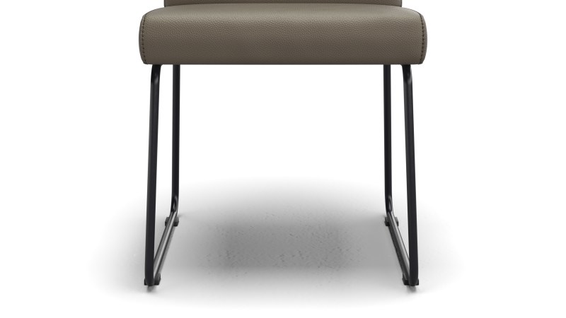 Polsterstuhl Carmelo - Leder, Olive