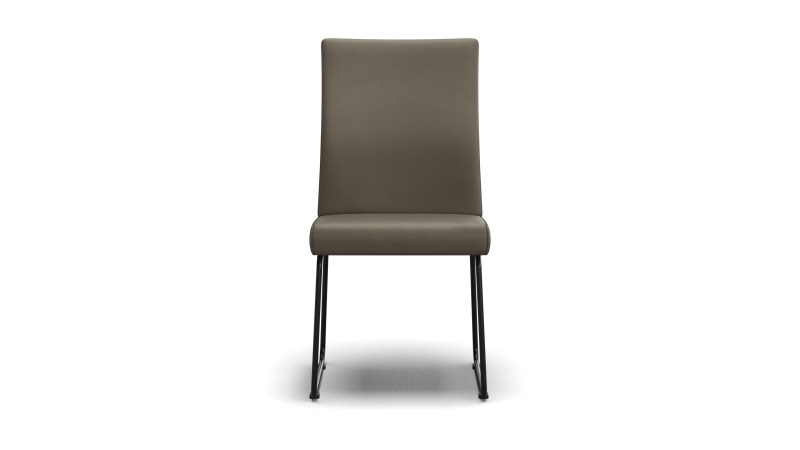 Polsterstuhl Carmelo - Leder, Olive