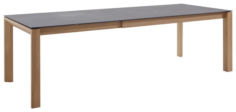 Esstisch 5000 - ausziehbar, LB ca. 160x90 cm, Kunststoff, Schwarz