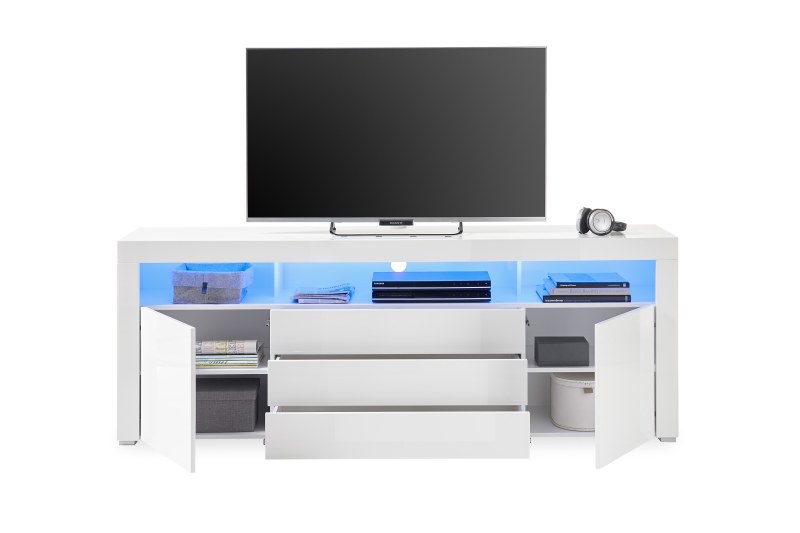 TV-Sideboard - Weiß