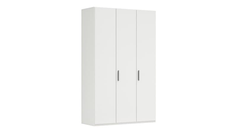 Drehtürenschrank Viana - B. ca. 151 cm, Lack, Weiß