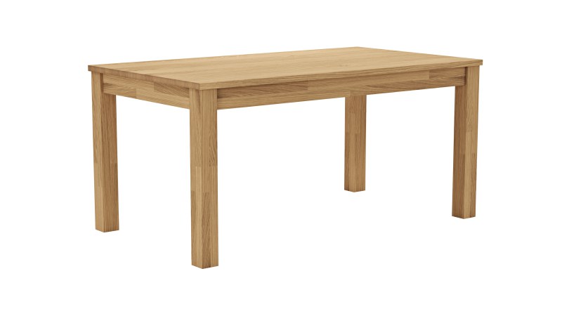 Esstisch Dinner - LB ca. 160x90 cm, Wildeiche massiv