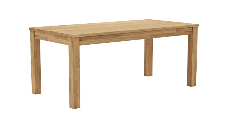 Esstisch Dinner - LB ca. 180x90 cm, Wildeiche massiv