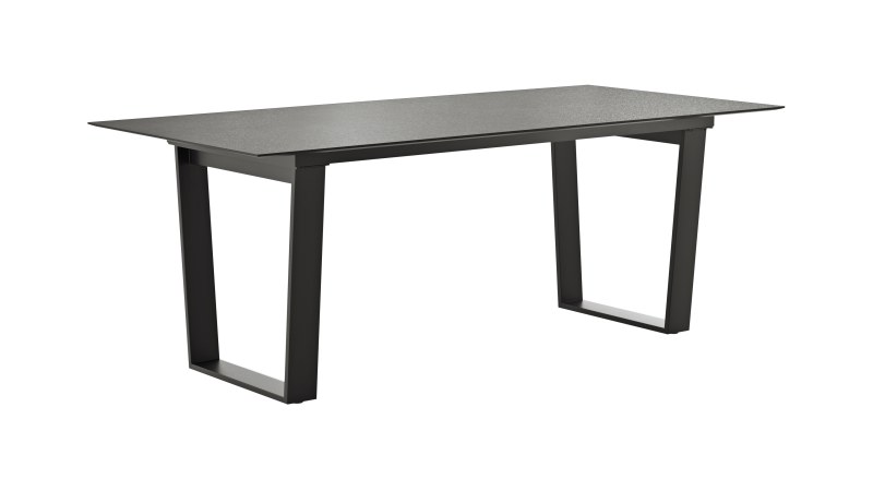 Esstisch Dinner - LB ca. 200x95 cm, Kunststoff, Dunkelgrau