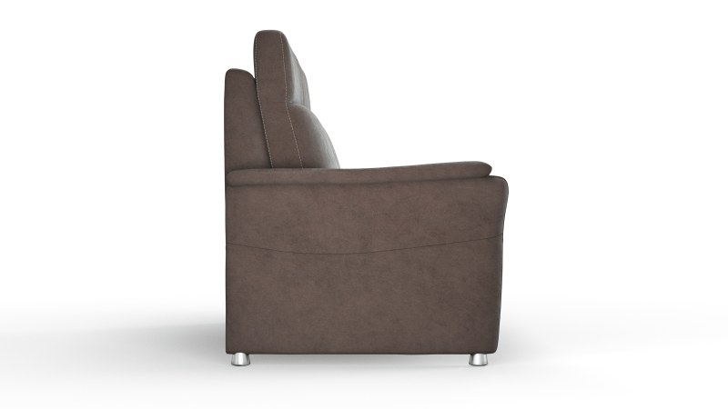 Sofa Arima H - 2,5-Sitzer, Stoff, Dunkelbraun