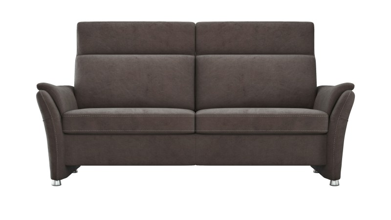 Sofa Arima H - 2,5-Sitzer, Stoff, Dunkelbraun