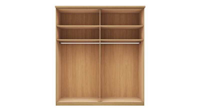 Drehtürenschrank Lenoso - B. ca. 200 cm, Glas Champagner, Spiegel