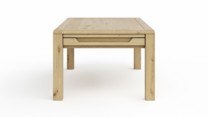 Couchtisch Amora - LBH ca. 65x115x45 cm, Wildeiche massiv bianco