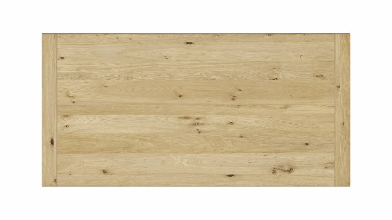 Esstisch Amora - LB ca. 180x90 cm, Wildeiche massiv bianco