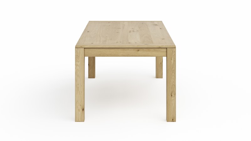 Esstisch Amora - ausziehbar, LB ca. 200x100 cm, Wildeiche massiv bianco
