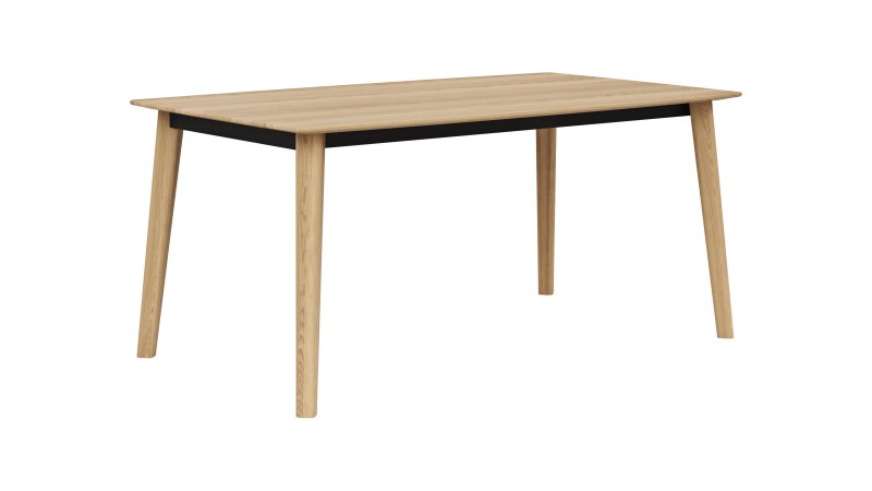 Esstisch Saltino - ausziehbar, LB ca. 160x90 cm, Eiche massiv